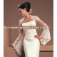 EV-1006 long sleeve lace bridal bolero jacket