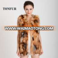 New Fashion Women's Clothing Real Natural Fox Fur Ladies Vest